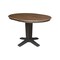 International Concepts 36 in. Solid Wood Round Extension Dining Table with 4 Chairs in Hickory/Washed Coal K45-36RXT-23B-C2-4 - alternate 3